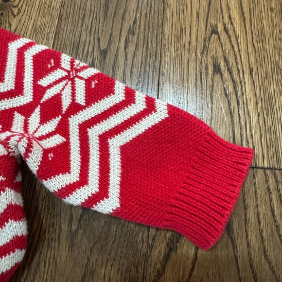 Hanna Andersson Baby Holiday Fair Isle Romper In Combed Cotton Scandi 3-6 months - Picture 4 of 5